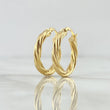 Candongas Emmi 1.95gr / 2cm / Oro Amarillo 18K