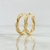 Candongas Emmi 1.95gr / 2cm / Oro Amarillo 18K