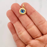Dije Ojo Turco 0.95g / 2cm Oro Amarillo 18K