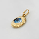 Dije Ojo Turco 0.95g / 2cm Oro Amarillo 18K