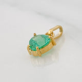Dije Corazón Imperial Esmeralda 94pts 0.75g / 1.5cm Oro Amarillo 18K