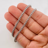 Cadena Ice 15.95g / 60cm / 1.2mm Oro Blanco 18K
