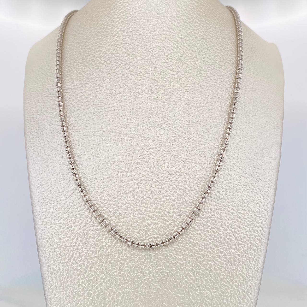 Cadena Ice 15.95g / 60cm / 1.2mm Oro Blanco 18K