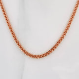 Cadena Franco 5.6g / 60cm / 1mm Oro Rosa 18K