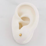 Topos Bola Lisa 0.35g / 3mm Oro Amarillo 18K