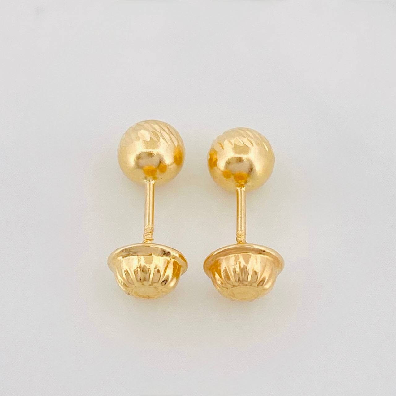 Topos Bola Diamantada 0.9g / 7mm Oro Amarillo 18K