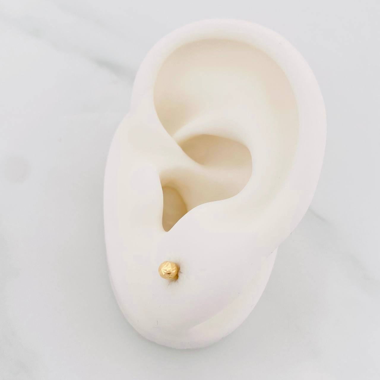 Topos Bola Diamantada 0.4g / 3mm Oro Amarillo 18K
