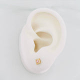 Topos Halo Cuadrado 0.7g / 4.5mm Oro Amarillo 18K