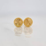 Topos Circulo Diamantado 0.7g / 7.1mm Oro Amarillo 18K