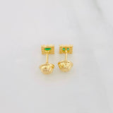 Topos Halo Cuadrado 0.7g / 4.5mm Oro Amarillo 18K