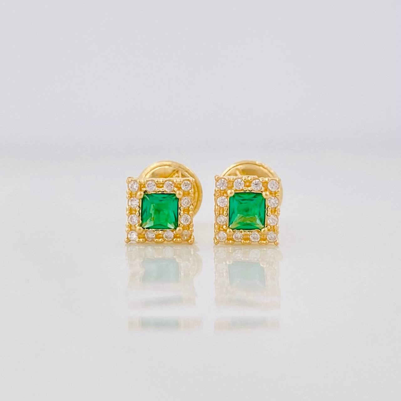 Topos Halo Cuadrado 0.7g / 4.5mm Oro Amarillo 18K