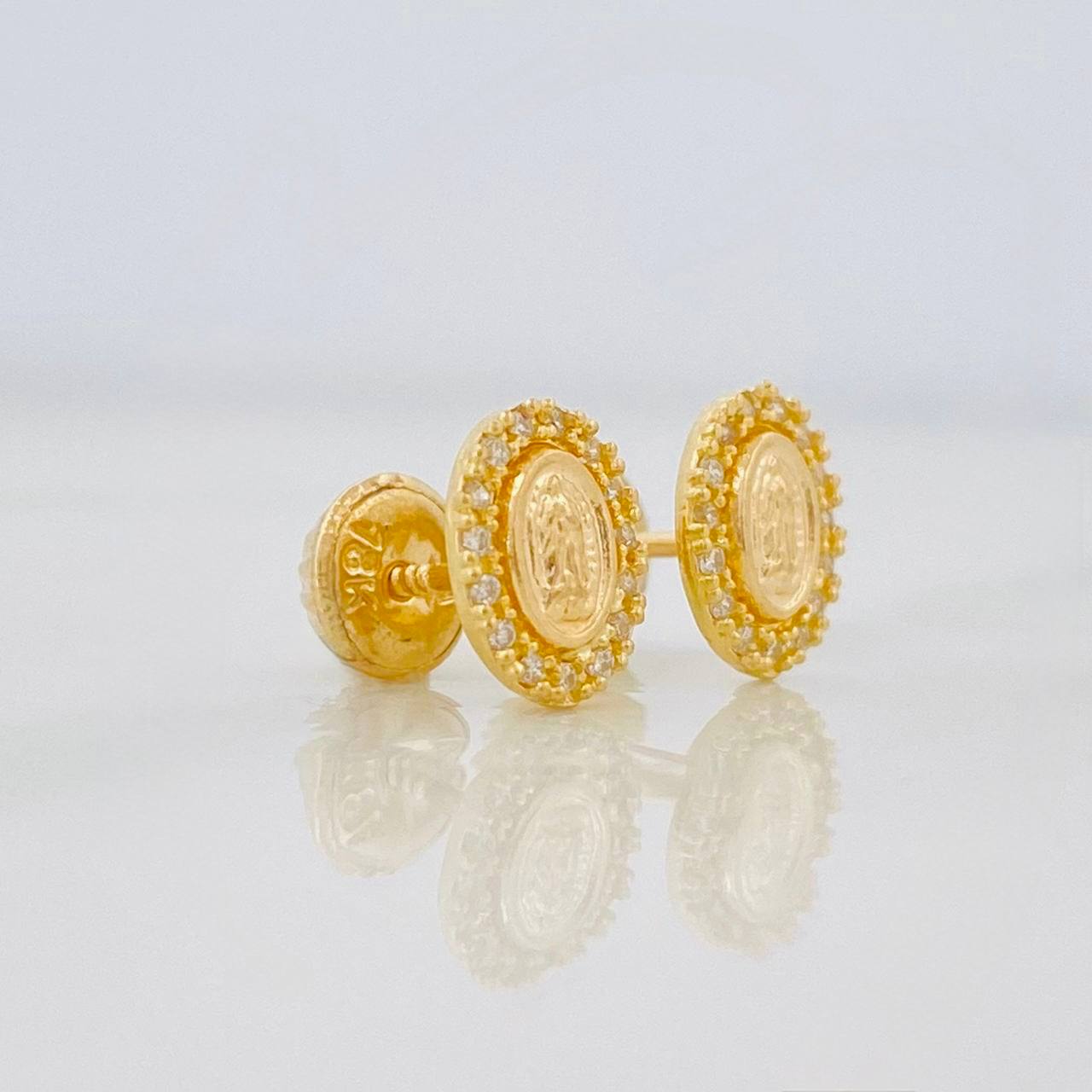 Topos Virgen de Guadalupe 0.95g / 6mm Oro Amarillo 18K