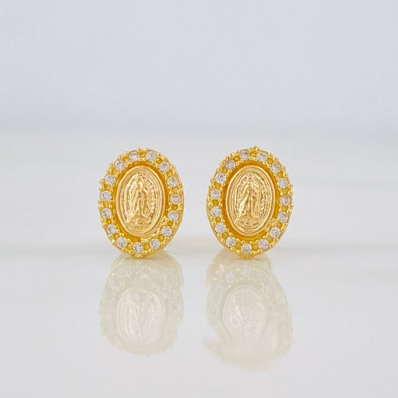 Topos Virgen de Guadalupe 0.95g / 6mm Oro Amarillo 18K