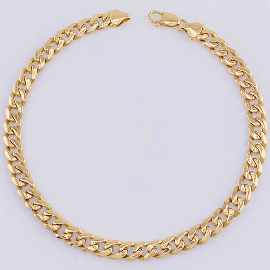 Pulso Cubano 11.3 g / 22.5 cm / 6.9 mm Oro Amarillo 18K