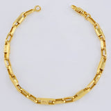 Pulso Rustico 6.85gr / 21.5cm / 5mm Oro Amarillo +4 18K ©