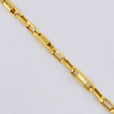 Pulso Rustico 6.85gr / 21.5cm / 5mm Oro Amarillo +4 18K ©