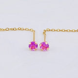 Topos Cadena Largos 0.95 g / 5.8 cm Oro Amarillo 18K