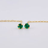 Topos Cadena Largos 0.9 g / 5.8 cm Oro Amarillo 18K