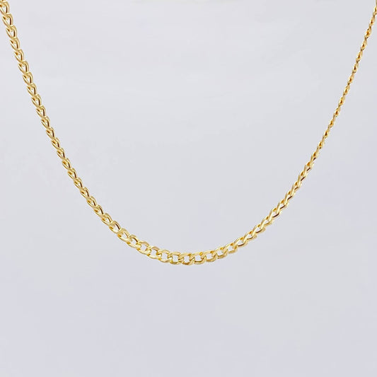 Cadena Cubana 1.8g / 50cm / 1.9mm Oro Amarillo 18K