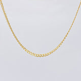 Cadena Cubana 1.95g / 40cm / 2.3mm Oro Amarillo 18K