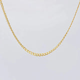 Cadena Cubana 2.7 g / 50 cm / 1.4 mm Oro Amarillo 18K