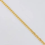 Cadena Cubana 2.7 g / 50 cm / 1.4 mm Oro Amarillo 18K