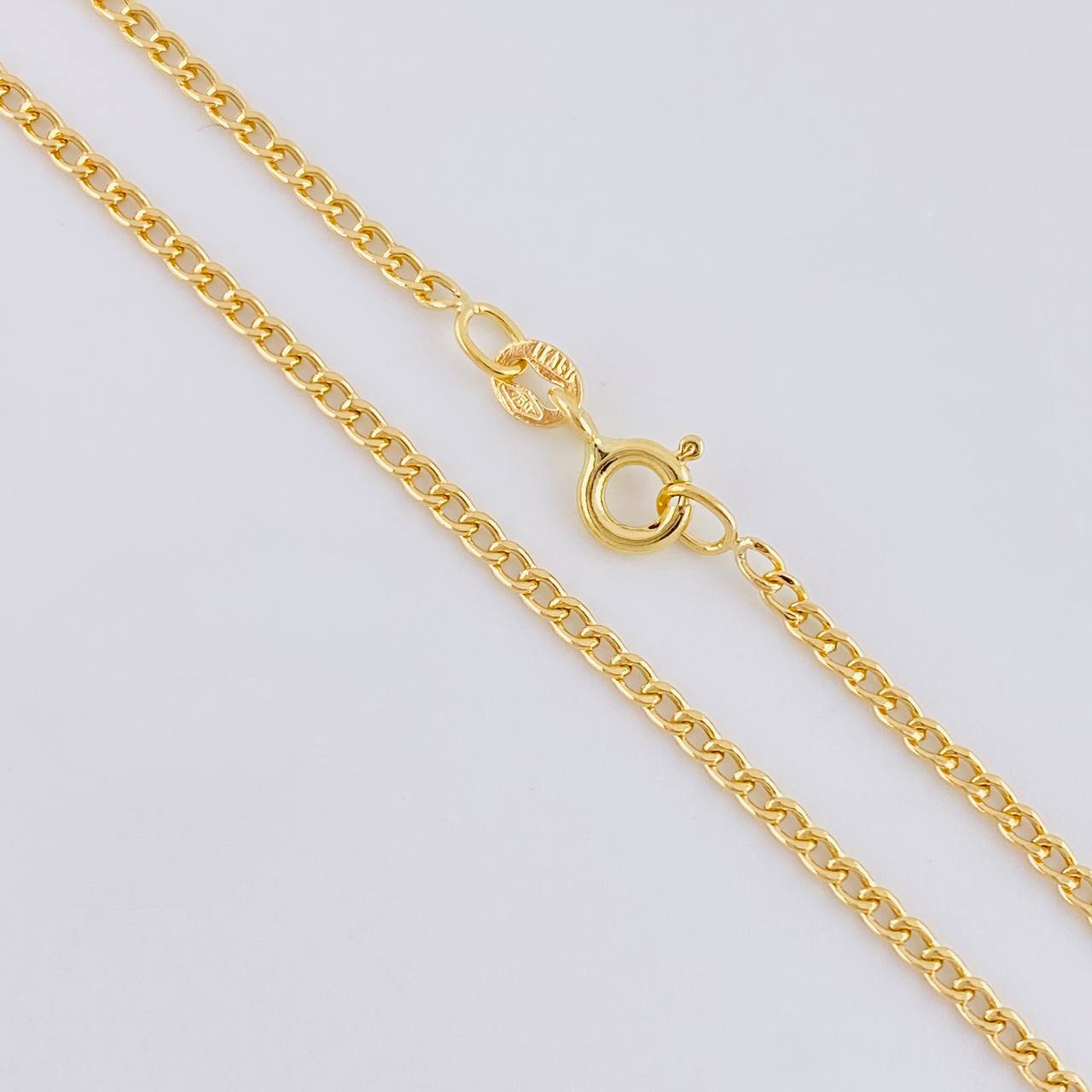 Cadena Cubana 2.1g / 60cm / 1.9mm Oro Amarillo 18K