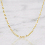 Cadena Cubana 1.4g / 40cm / 1.9mm Oro Amarillo 18K