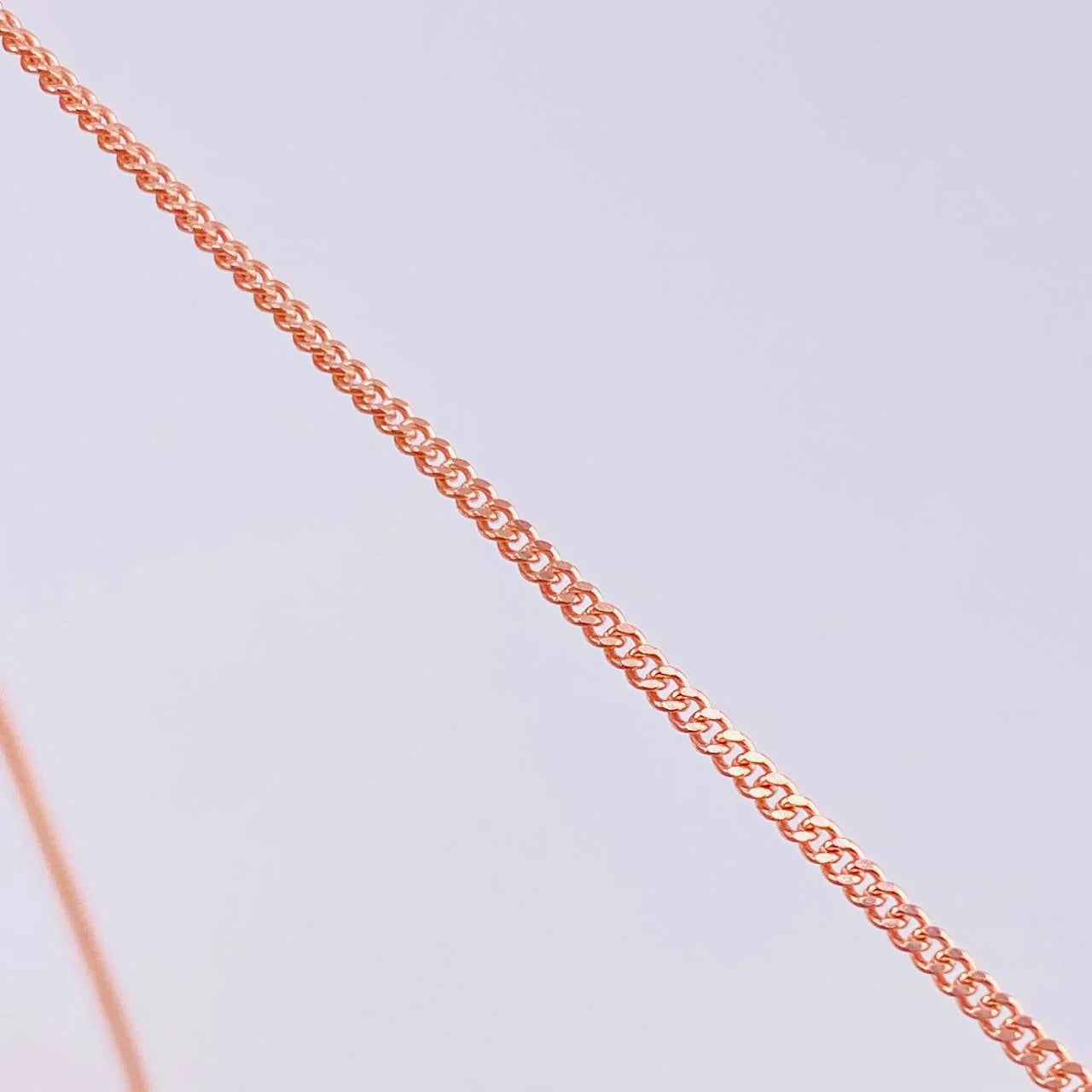 Cadena Cubana 6.15g / 60cm / 1.7mm Oro Rosa 18K