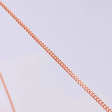 Cadena Cubana 6.15g / 60cm / 1.7mm Oro Rosa 18K