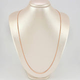 Cadena Cubana 6.2gr / 60cm / 1.6mm Oro Rosa 18K