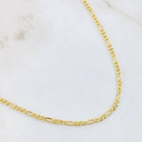 Cadena Figaro 3.25gr / 70cm / 2.7mm Oro Amarillo +1 18K