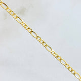 Cadena Figaro 3.25gr / 70cm / 2.7mm Oro Amarillo +1 18K