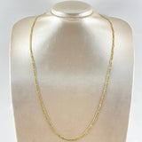 Cadena Figaro 3.3gr / 70cm / 2.7mm Oro Amarillo +1 18K