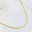 Cadena Figaro 3.75gr / 60cm / 2.4mm Oro Amarillo +1 18K *