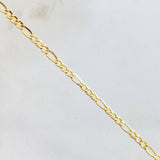 Cadena Figaro 3.75gr / 60cm / 2.4mm Oro Amarillo +1 18K *