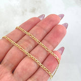 Cadena Figaro 3.75gr / 60cm / 2.4mm Oro Amarillo +1 18K *