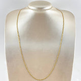 Cadena Figaro 3.75gr / 60cm / 2.4mm Oro Amarillo +1 18K *