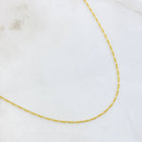 Cadena Figaro 2.25gr / 60cm / 1.1mm Oro Amarillo +1 18K *