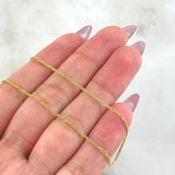 Cadena Figaro 2.25gr / 60cm / 1.1mm Oro Amarillo +1 18K *