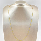 Cadena Figaro 2.3gr / 60cm / 1.1mm Oro Amarillo +1 18K *