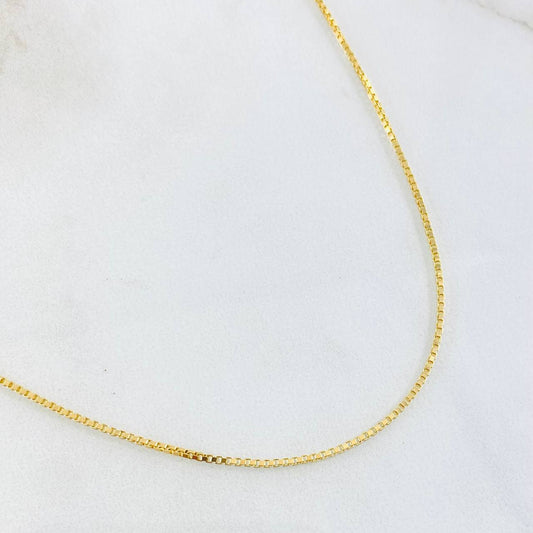 Cadena Veneciana 3.85gr / 50cm / 1mm Oro Amarillo +3 18K *