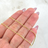 Cadena Veneciana 3.85gr / 50cm / 1mm Oro Amarillo +3 18K *
