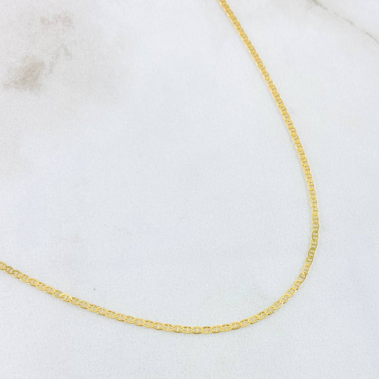 Cadena Escalera 1.25 g / 50 cm / 1.4 mm Oro Amarillo 18K