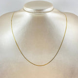 Cadena Escalera 1.25 g / 50 cm / 1.4 mm Oro Amarillo 18K
