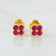 Topos Flor Trebol 1.05gr / 5.1mm Oro Amarillo 18K *