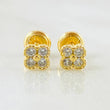 Topos Flor Trebol 1.2gr / 5.1mm Oro Amarillo 18K *