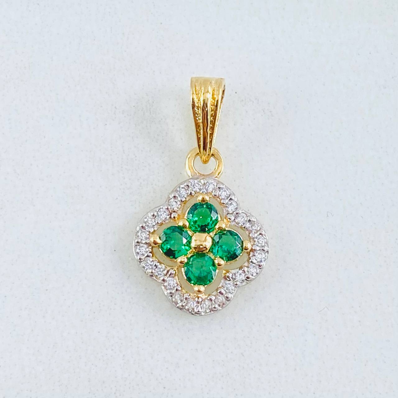 Dije Trebol Túpido 1.45gr / 1.8cm / Oro Amarillo 18K