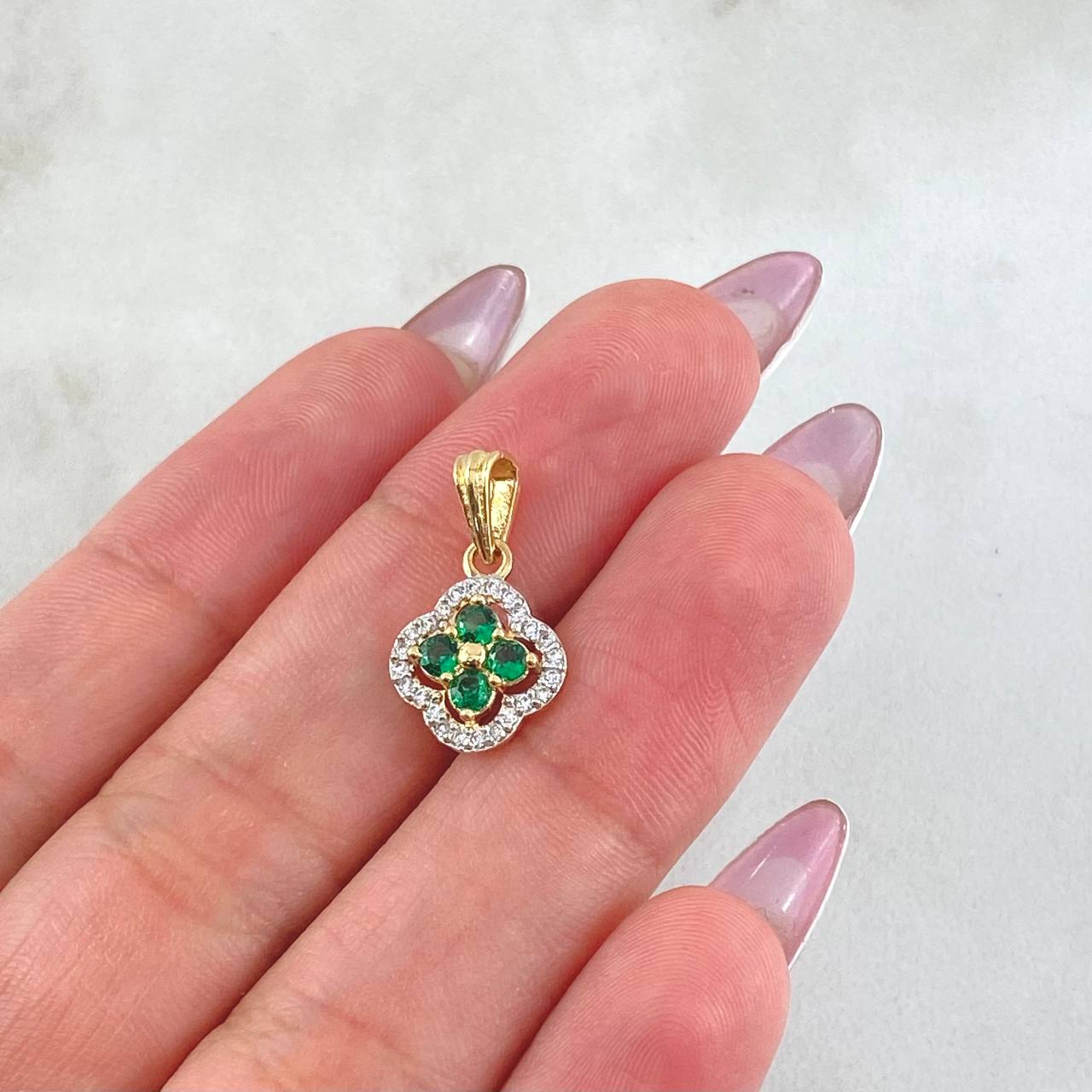 Dije Trebol Túpido 1.45gr / 1.8cm / Oro Amarillo 18K