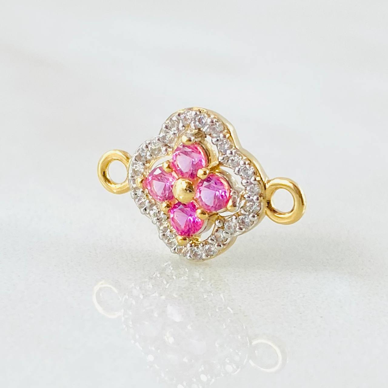 Herraje Trebol Túpido 1.15gr / 1.7cm / Oro Amarillo 18K